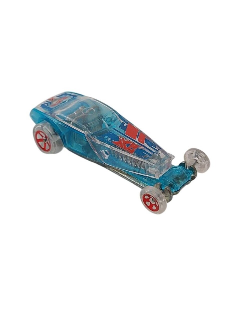 Hot Wheels Hi-Roller X-Raycers 4/10 2018 Mainline 279/365 Clear Blue Loose 1:64